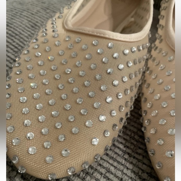 Zara Beige Studded Flats - Picture 3 of 16